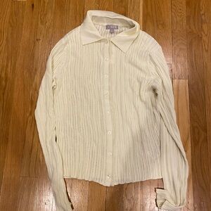 J. Crew Ivory Knit Top